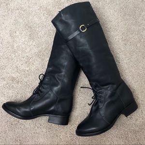 Bottes Style équitation Joie Pour Femme - Pointure 38.5 EU (8 US) - Cuir Noir - Occasion